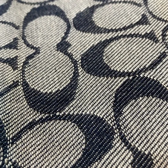 Coach Blue and White Wristlet - Picture 6 of 6